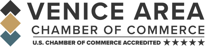 Venice Area Chamber of Commerce member  -  U.S. Chamber of Commerce accredited, five stars